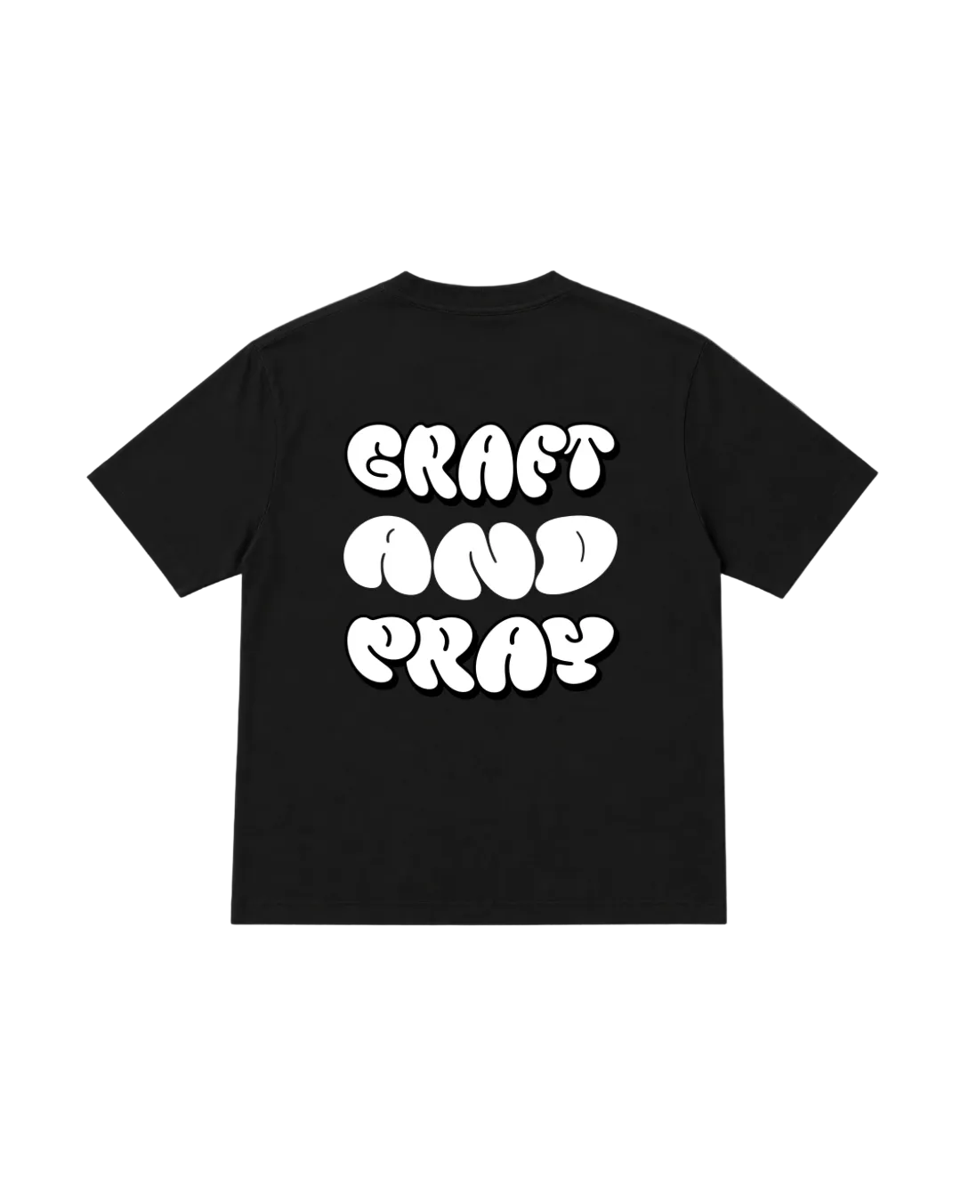 Graft & Pray Tee - Black & White