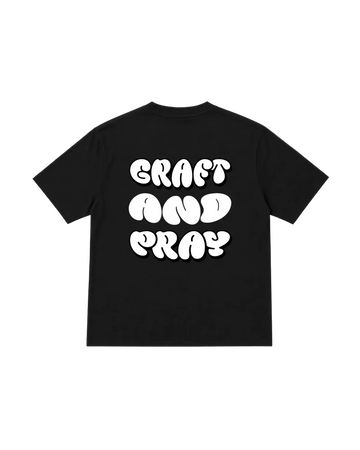 Graft & Pray Tee - Black & White