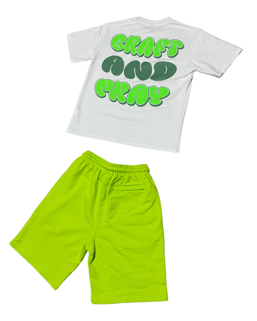 Graft & Pray Tee - Green & White