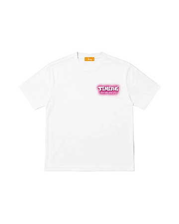 Graft & Pray Tee - Pink & White