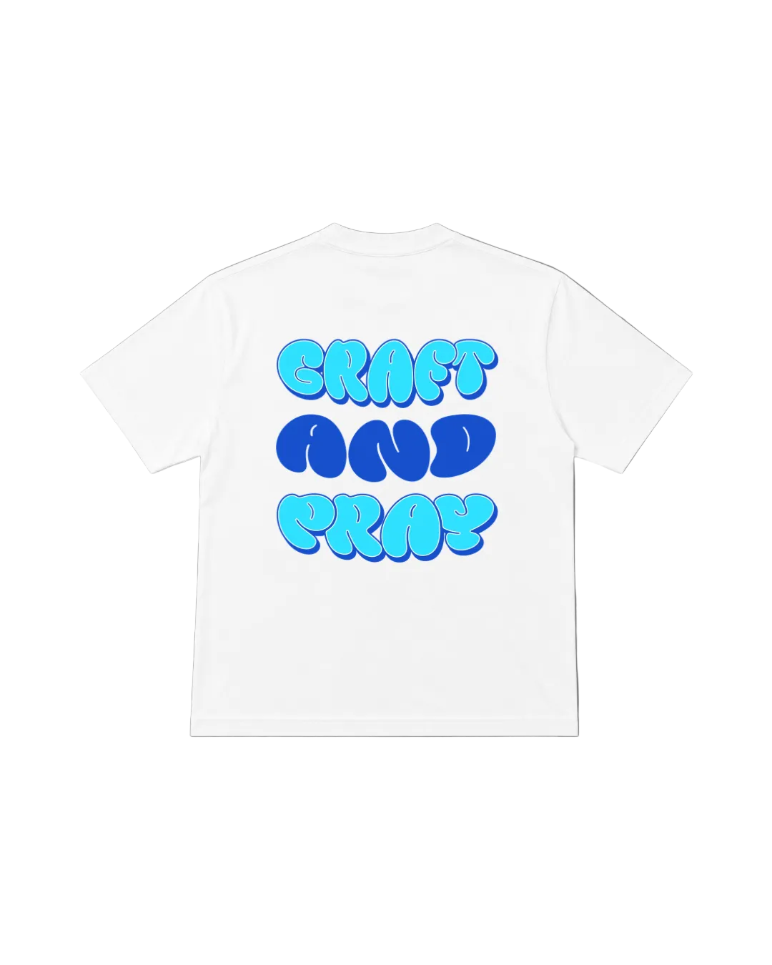 Graft & Pray Tee - Blue & White