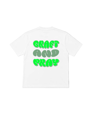 Graft & Pray Tee - Green & White